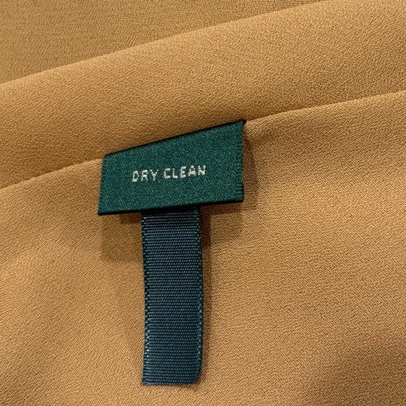 Lauren Ralph Lauren  M Women  100% Silk Brown Plaid Skirt Light and Airy New - Picture 14 of 14